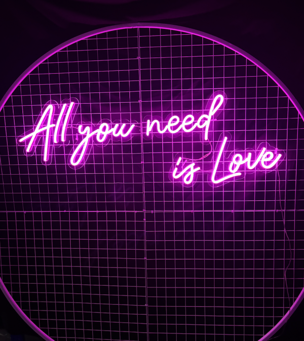 Neon Sign Hire – All You Need is Love